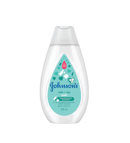 Johnson’s Milk + Rice Hair And Body Baby Bath 200 ml