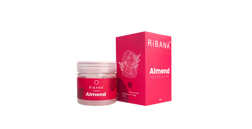 Ribana Almond Face & Body Scrub - 50gm
