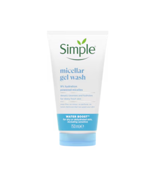 Simple Water Boost Micellar Facial Gel Wash 150ml