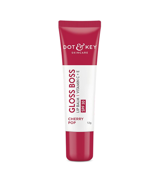 Dot and Key Gloss Boss Vitamin C + E Lip Balm with SPF 30 Cherry Mint 12gm