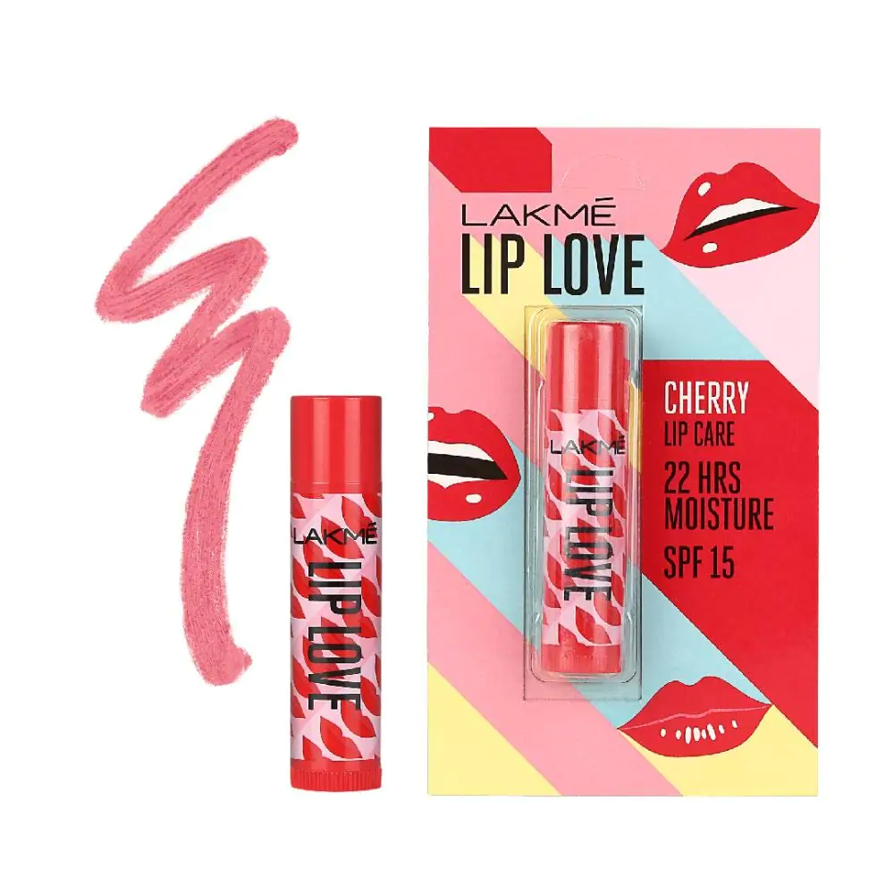 Lakme Lip Love Chapstick Cherry lip balm SPF 15 4.5g