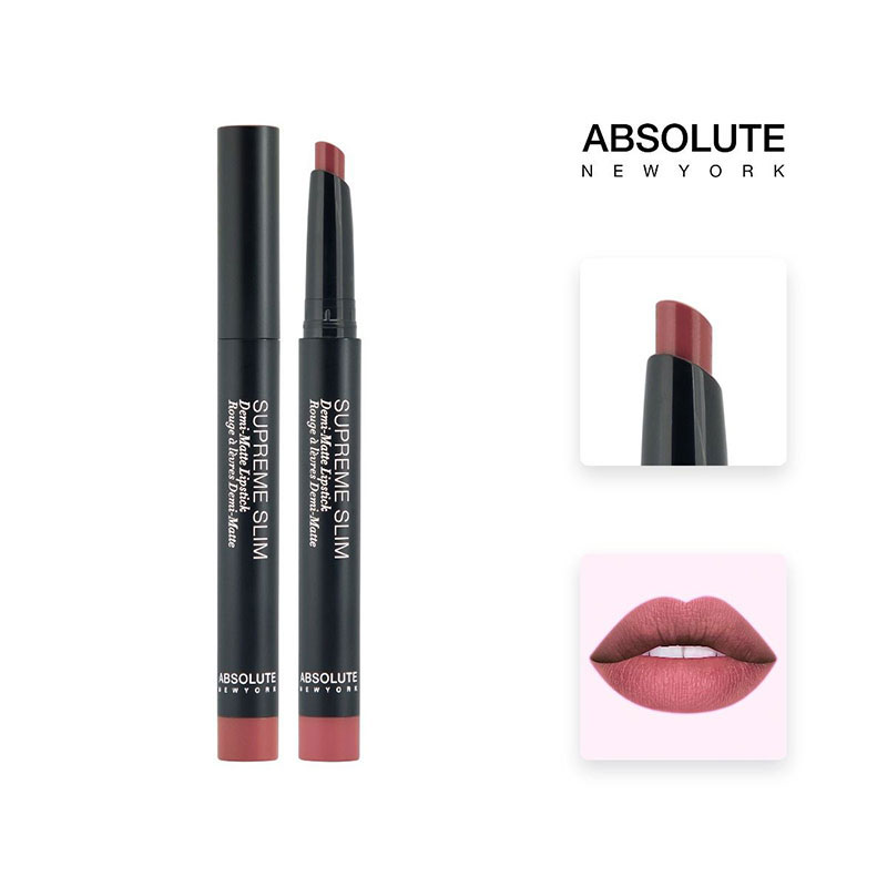 Absolute New York Supreme Slim Demi Matte Lipstick -  Azalea