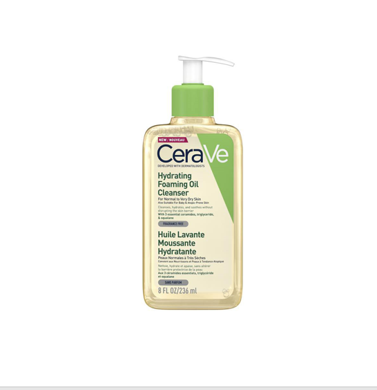 Cerave hydrating foaming oil cleanser 236ml