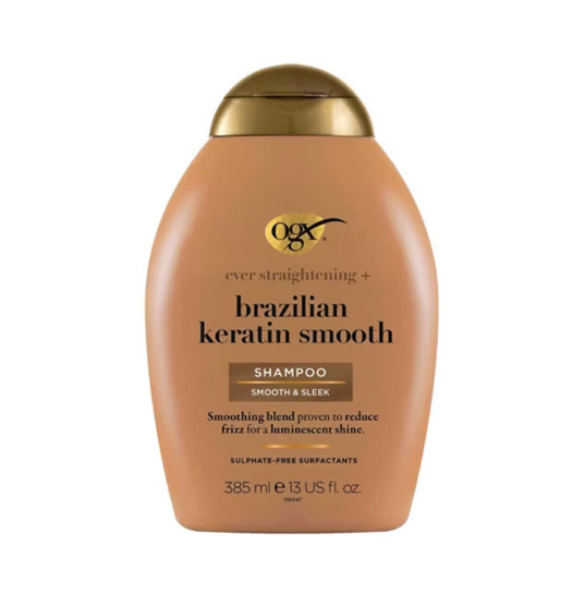 OGX Ever Straightening+ Brazilian Keratin Smooth pH Balanced Shampoo 385ml(New version)