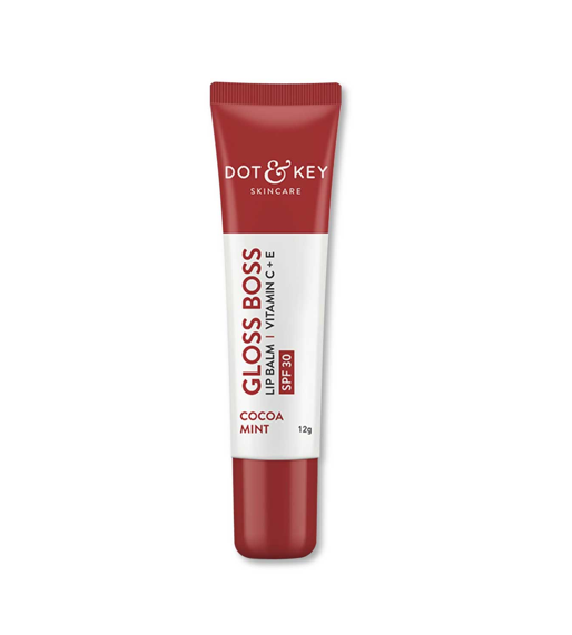 Dot and Key Gloss Boss Vitamin C + E Lip Balm with SPF 30 Cocoa Mint 12gm