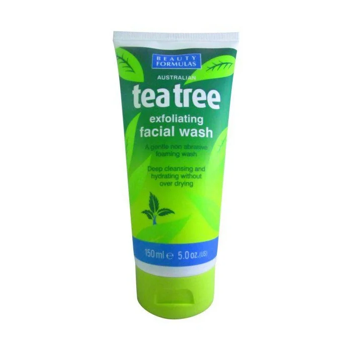Beauty Formulas Tea Tree Exfoliating Facial Wash