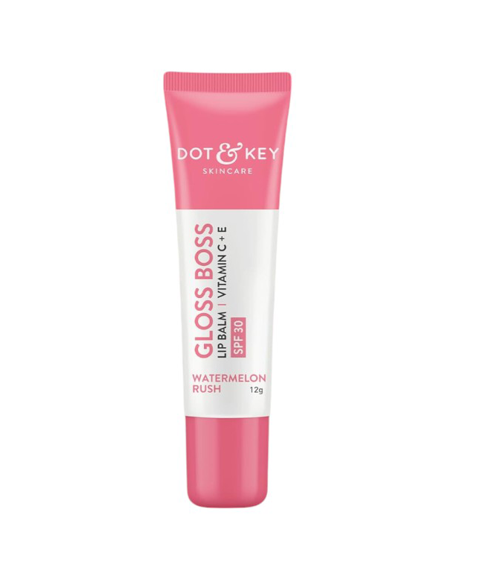 Dot and Key Gloss Boss Vitamin C + E Lip Balm with SPF30 Watermelon Rush 12gm