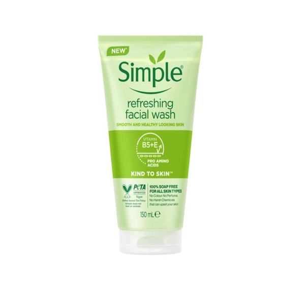 Simple Kind To Skin Refreshing Facial Wash 150ml