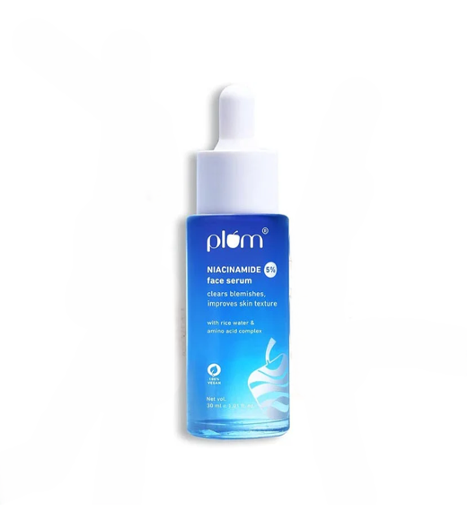 Plum 5% Niacinamide Face Serum With Rice Water & Amino Acid Complex 30ml