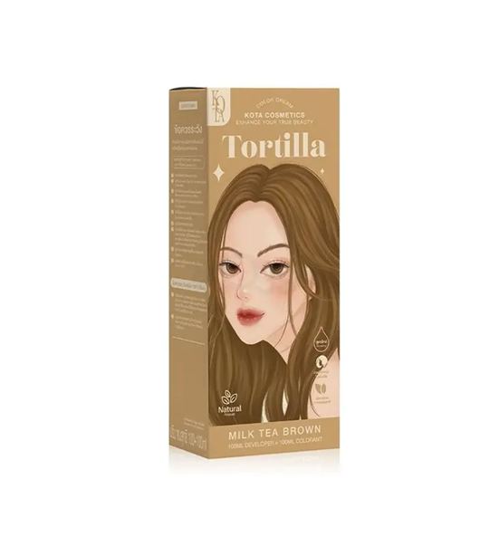 Kota Cosmetics Hair Color Cream Tortilla - Milk Tea Brown