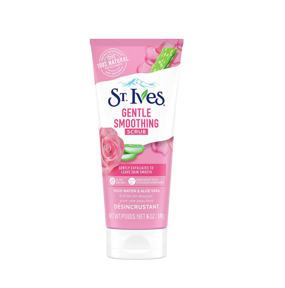 St. Ives Gentle Smoothing Rosewater and Aloe Vera Facial Scrub 170g