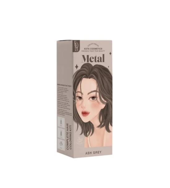 Kota Cosmetics Hair Color Cream Metal - Ash Grey