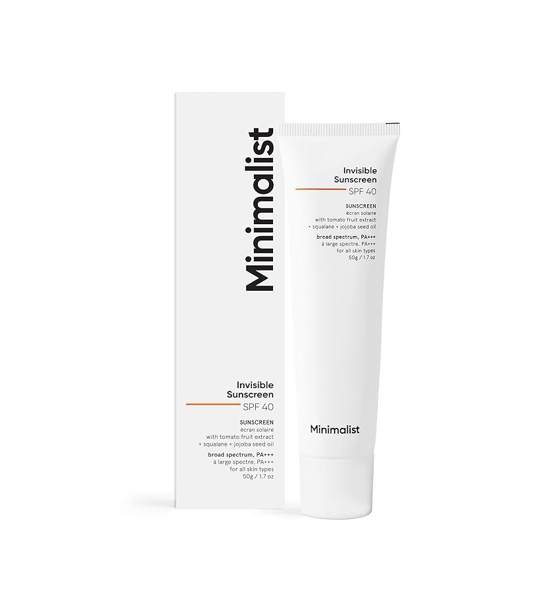 Minimalist Invisible SPF 40 Sunscreen 50g