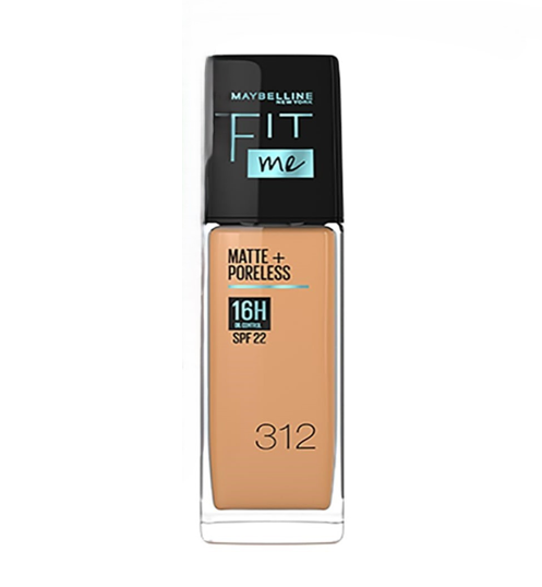 Maybelline Fit Me Matte + Poreless Liquid Foundation Makeup-312 Golden 30ml