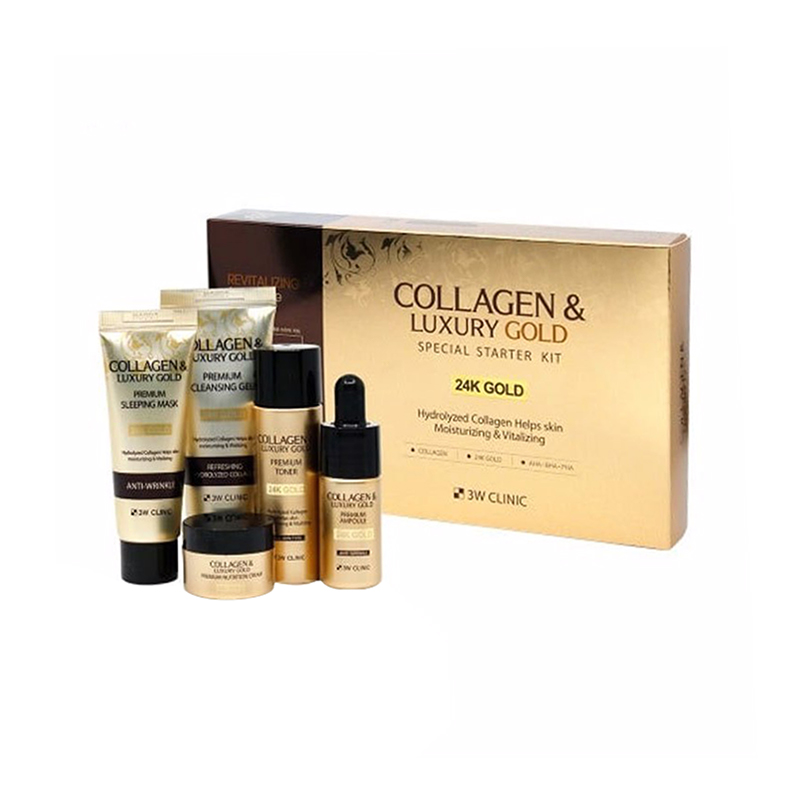 3W Clinic Collagen & Luxury 24K Gold Special Starter Kit