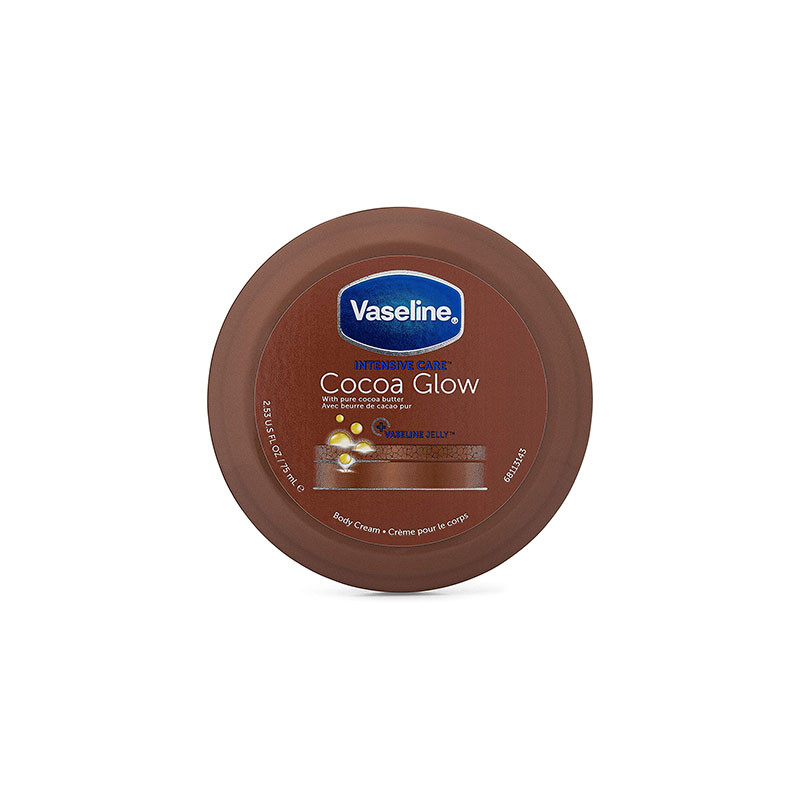 vaseline intensive care cocoa glow body cream 75ml