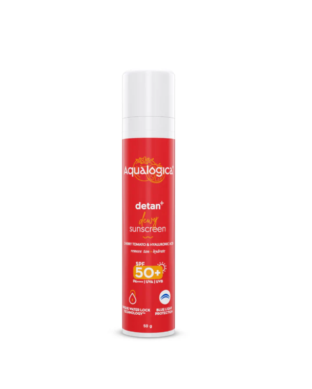 Aqualogica Detan+ Dewy Sunscreen with SPF 50+ & PA++++ 50gm